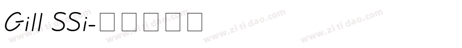 Gill SSi字体转换